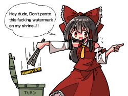 hakurei reimu from touhou by kasuya baian