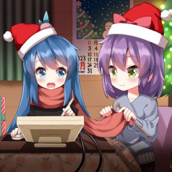hinanawi tenshi from christmas by ruu (tksymkw)