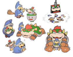 bowser from paper mario