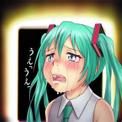 hatsune miku from vocaloid by wokada