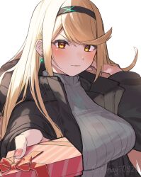 mythra (xenoblade) from xenoblade chronicles (series) by kinagi (3307377)