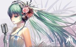 hatsune miku from vocaloid by alphonse