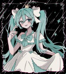 hatsune miku from hitobashira alice (vocaloid) by maca1227