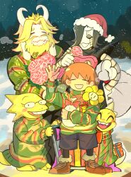 alphys from christmas by tama (tamafuku08)