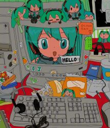 hatsune miku from vocaloid