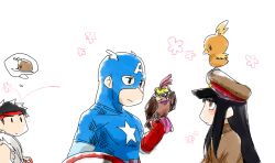 captain america from hanachirasu by mo (wkmdw)