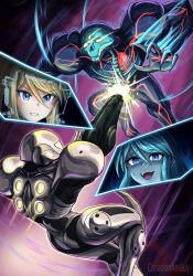 dark samus from metroid by canadiananiguy