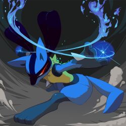 lucario from pokemon by mokechi