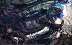 black rock shooter (character) from black rock shooter by alphonse