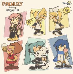 hatsune miku from peanuts (comic)
