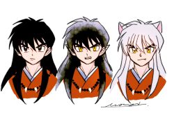 inuyasha (character) from inuyasha by mouyi