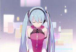 hatsune miku from freely tomorrow (vocaloid) by yue yue