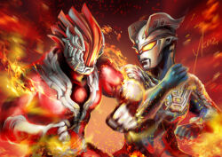 glenfire from ultraman zero the movie choukessen! belial ginga teikoku by snowslide