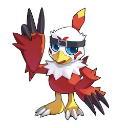 hawkmon from digimon by currynoodle art