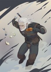 geralt of rivia from the witcher (series) by gb (doubleleaf)