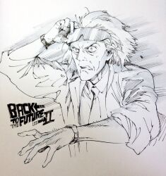 emmett brown from back to the future by ahn dongshik