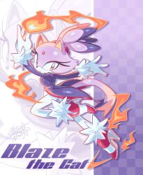 blaze the cat from sonic (series) by constellor