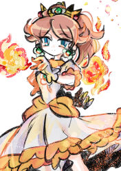 princess daisy from super mario bros. by rakugaki shitagari-ya