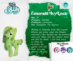 emerald ivylock from my little pony