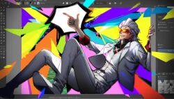 x (to be hero x) from krita (software)