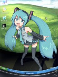 hatsune miku from vocaloid by digiral