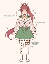 monika (doki doki literature club) from doki doki literature club