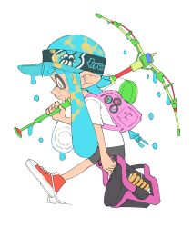 inkling from splatoon (series) by chomoran