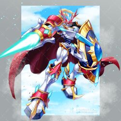 dukemon from digimon by yashima (yokon4039)