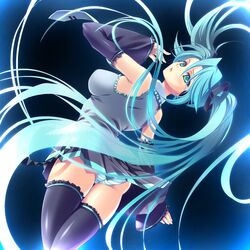 hatsune miku from vocaloid by kinosaki yuki
