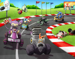 aipom from mario kart by thecalendork
