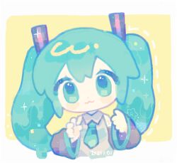 hatsune miku from vocaloid by tuteo