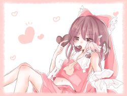 hakurei reimu from touhou by hananenmi