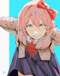 sayori (doki doki literature club) from doki doki literature club