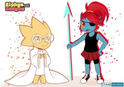 alphys from undertale by cyaneworks