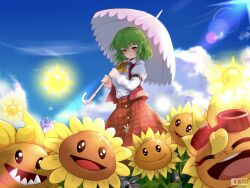 kazami yuuka from plants vs. zombies
