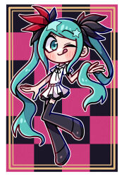 hatsune miku from vocaloid by akina mochi