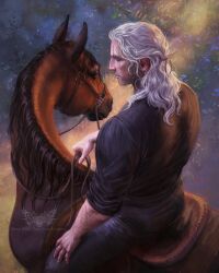 geralt of rivia from the witcher (series)