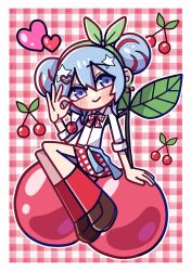 hatsune miku from cherry pop (vocaloid) by akina mochi