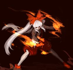 fujiwara no mokou from touhou by sasaae (artist)
