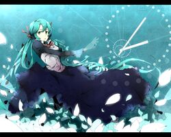 hatsune miku from vocaloid by cas