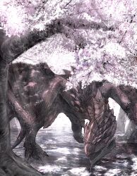 pink rathian from monster hunter (series) by nutuki