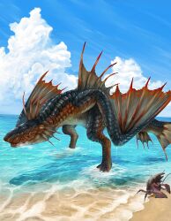 hermitaur from monster hunter (series) by nutuki