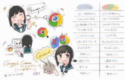 fubuki (kancolle) from google chrome by ma rukan