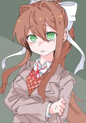 monika (doki doki literature club) from doki doki literature club