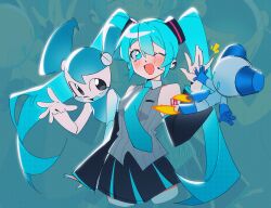 hatsune miku from my life as a teenage robot