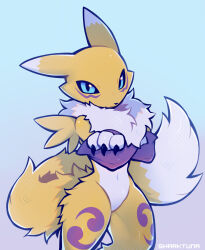 renamon from digimon by sharktuna