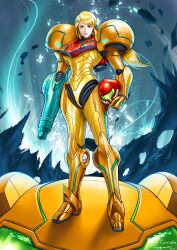 samus aran from metroid by misogram
