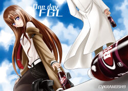 makise kurisu from dr pepper by eibon