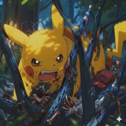 pikachu fan art