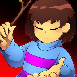 frisk (undertale) from undertale by august minner